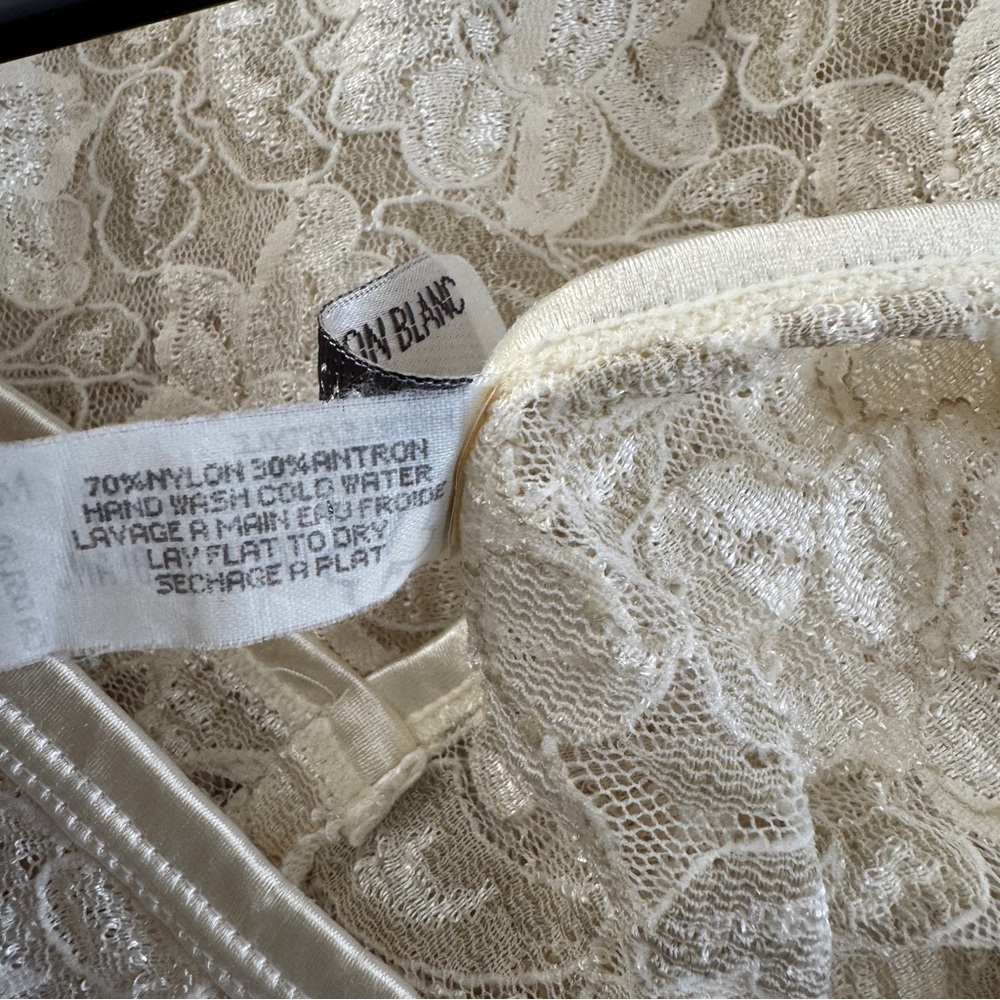 Papillon Blanc cream lace cropped tank - Picture 7 of 7